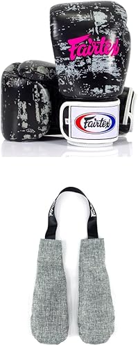 Fairtex BGV1 - Guantes de boxeo con inserciones desodorantes, guantes absorbentes de golpes + absorbente de olores y humedad para boxeo, artes