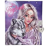 Depesche 11618 TOPModel - Tagebuch mit Schloss, 195 linierte und illustrierte Seiten für Eintragungen und Geheimnisse, ca. 15,5 x 18,5 x 3 cm groß