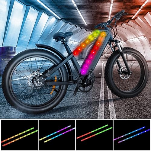 2 Strip Electric Scooter Light Electric Scooter Led Strip Lights Night Cycling Bicycle Light, Safety Waterproof Bike Lights