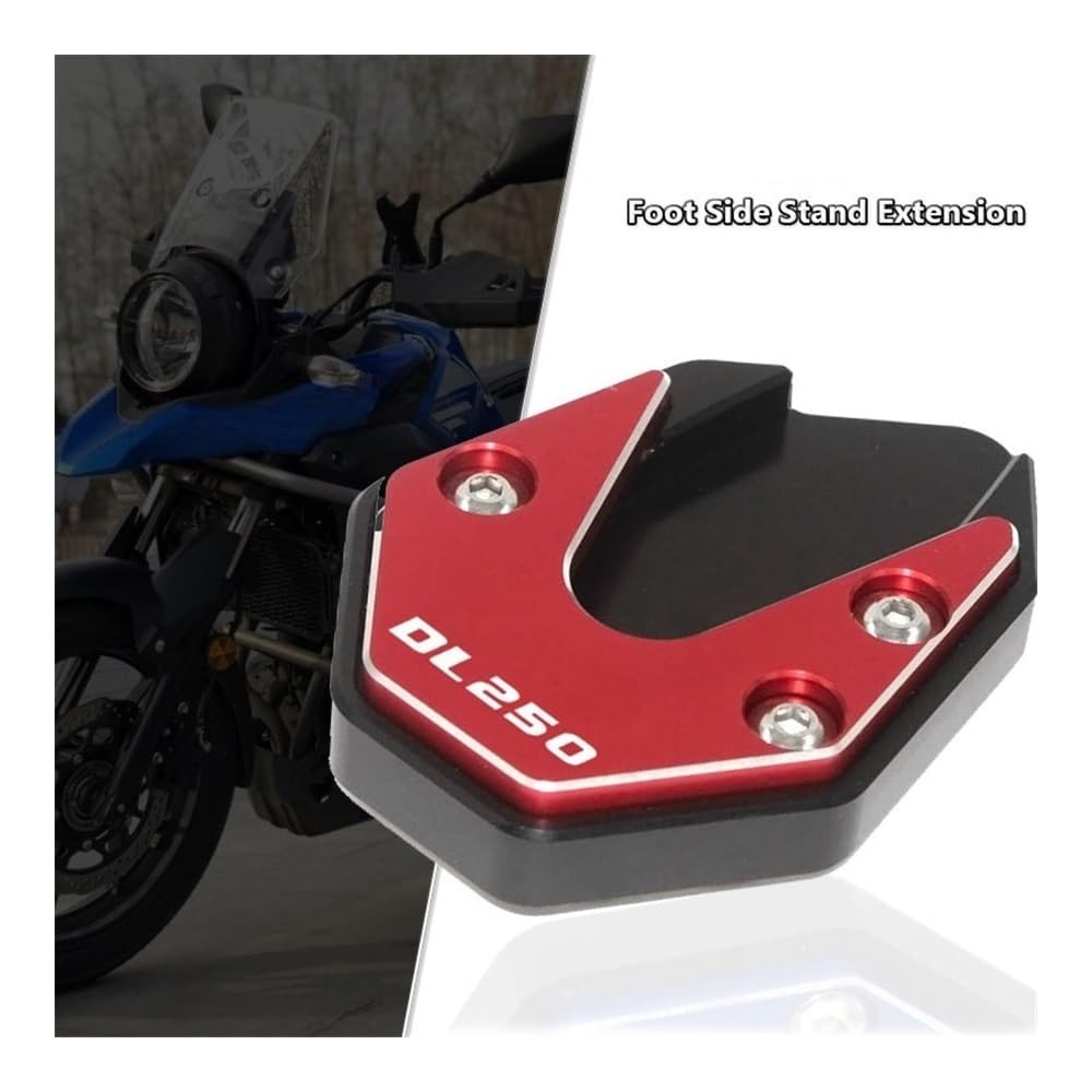 Cavalletto Moto Laterale Per Suz&uki DL250 Dl250 DL 250 Piede Del Motociclo Cavalletto Laterale Ingranditore Piastra Pad Cavalletto Ingrandire Estensione Accessori Moto(Titanium)