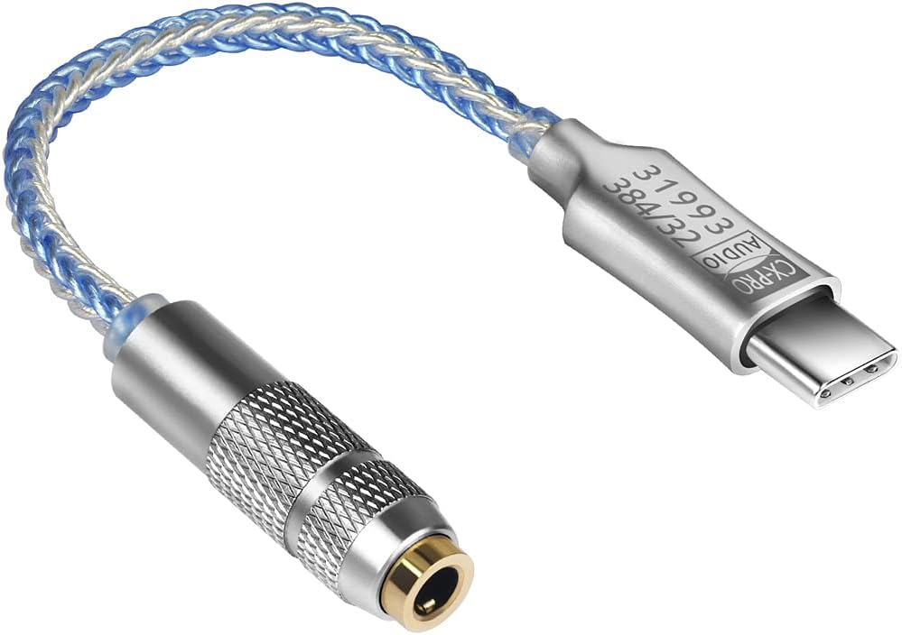 USB C to 3.5mm Adapter CX31993 Earbuds CX-PRO DAC Headphone Amp with 3.5mm Output Phone Compatible with iPhone 15 Pro Max Plus, Galaxy S23 Ultra, Pixel 7 iPad Android Windows