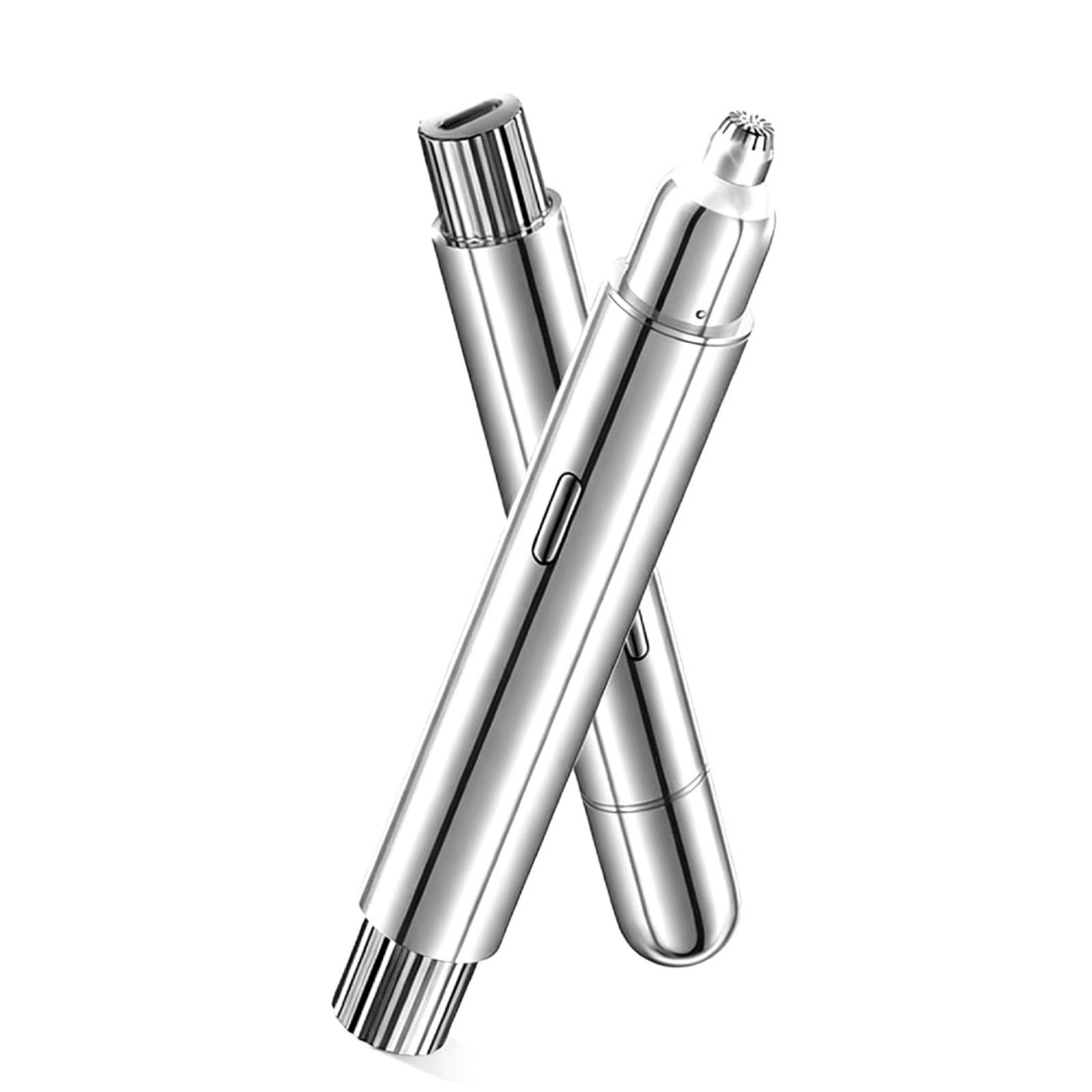 LOMUG Tondeuse à Sourcils, Rasoir à Sourcils Électrique, Épilateur Facial 2 en 1 pour Femme, Épilateur Femme avec Lumière LED pour Pêche Fuzz Lèvres Visage Barbe Nez Poils