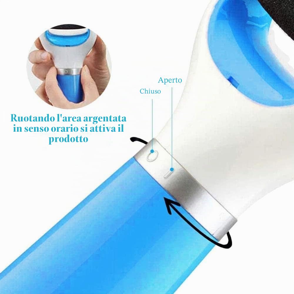 Rimozione elettrica Liscia del callo, Ricarica USB a Doppio Uso/Batteria, Lima per Piedi, raspa per la rimozione della Pelle Morta e riduzione del callo, Pedicure W