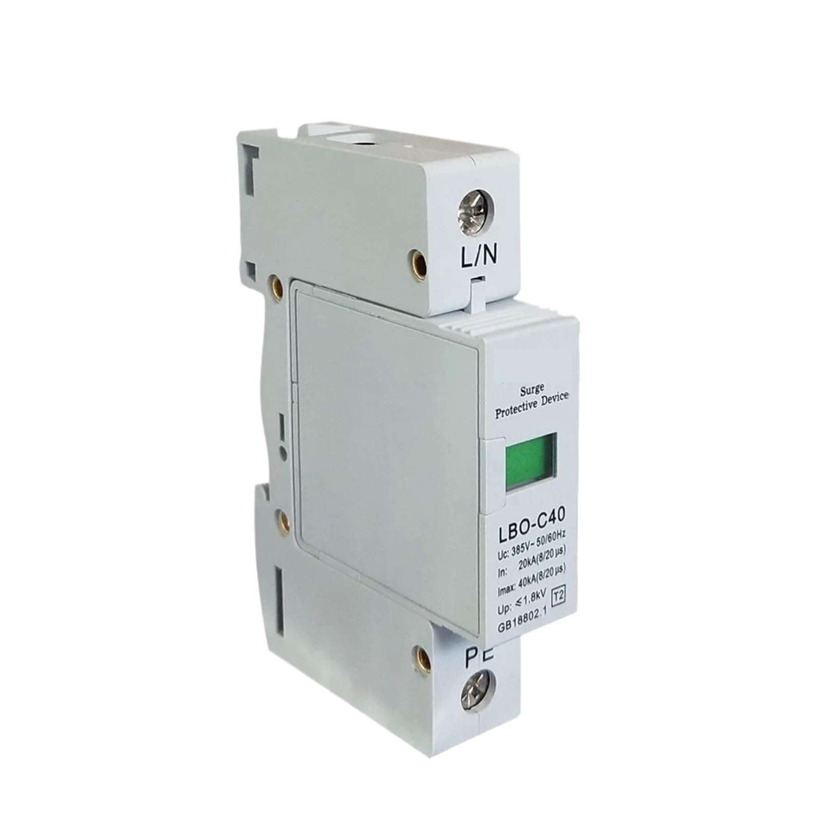 SPD parafoudre domestique LBO-C40 1P protection surtension monophasé 385V
