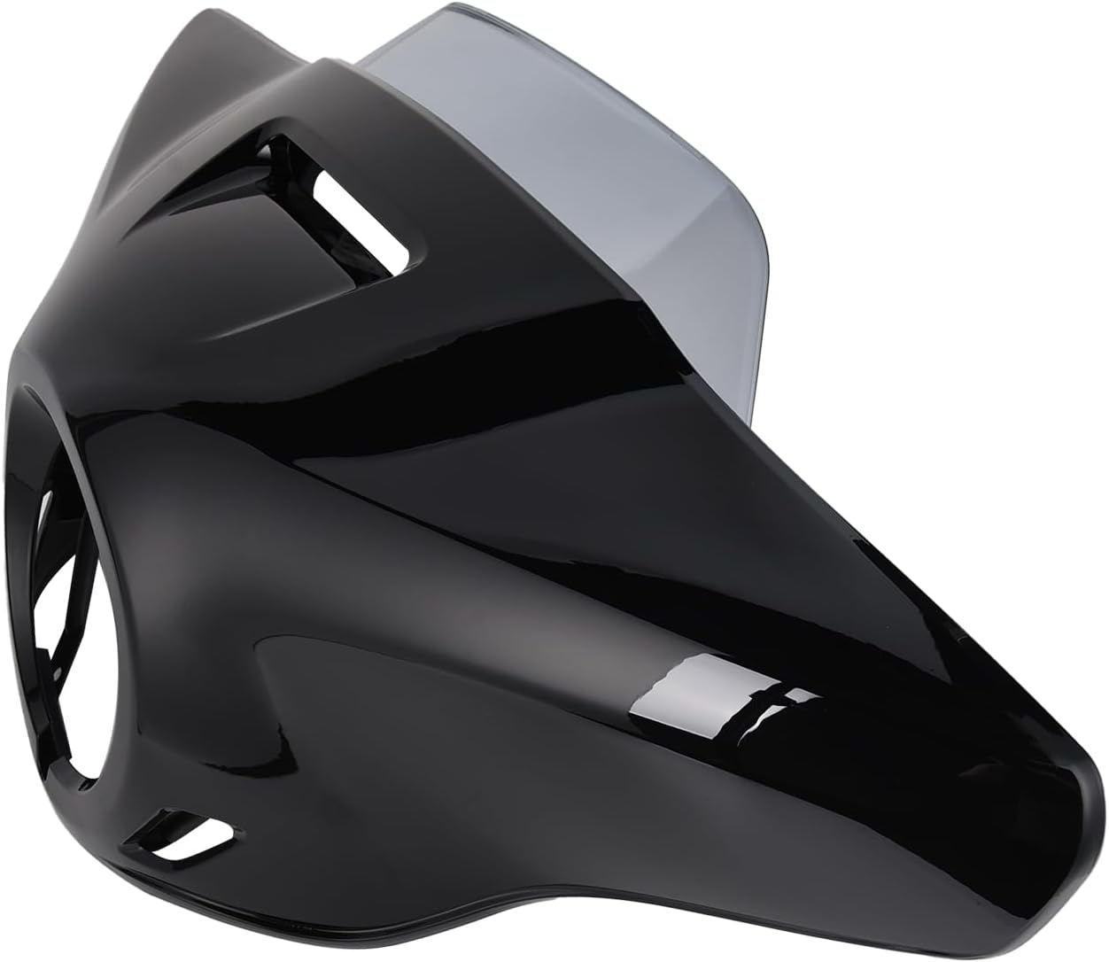 Motorcycle Windshield Windscreen Headlight Cover for CM1100 CMX1100 Rebel 2021-2026 Wind Shield Screen Deflector Visor, Gloss Black+Light Smoke