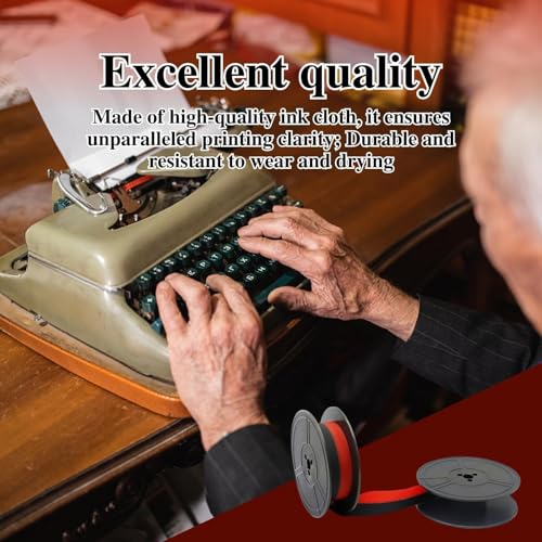 Original Farbband für DIN 2103-53mm Durchmesser - Schwarz/Rot - Hochwertiges Farbband für klare und präzise Druckergebnisse