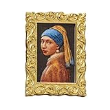 Calamita decorativa per frigorifero, piccoli magneti | 3 x 5,2 cm, magneti con dipinti famosi colorati, perni magnetici con adesivi artistici divertenti, perni per lavagna bianca, magnete