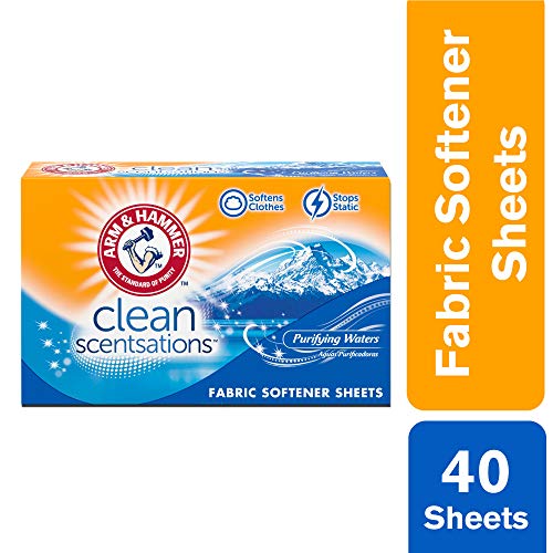 ARM & HAMMER Fabric Softener Sheets, 40 sheets, Purifying Waters - image 2