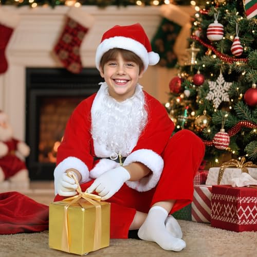 Disfraz de niño Papá Noel 5 piezas para niños miniatura 2