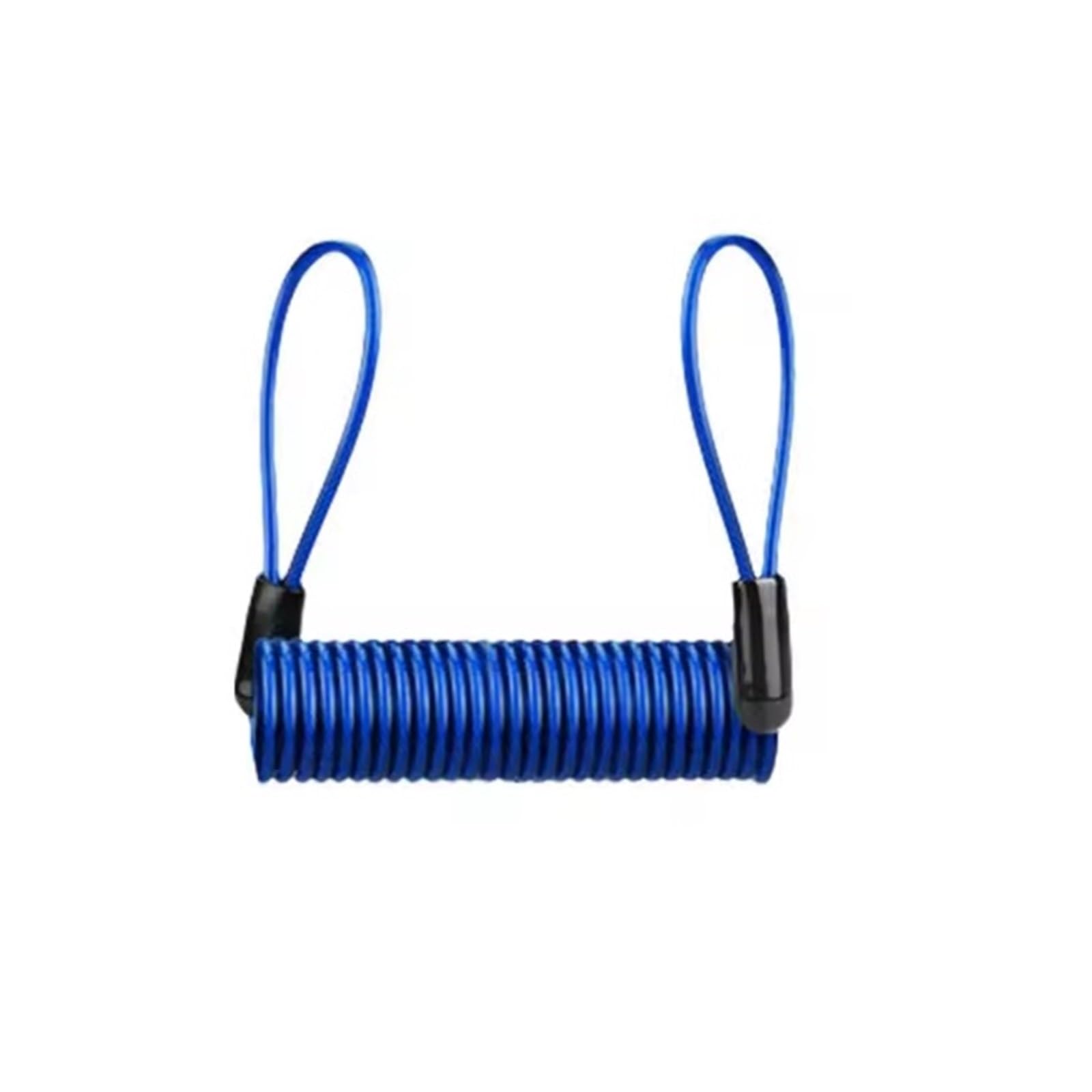 Eguias Blue Motorcycle Handlebar Lock Alarm Disc Lock Security Anti Thief Motorbike Motorcycle Wheel Brake & Bag And Reminder Spring Cable Motorbike Lock(Blue)