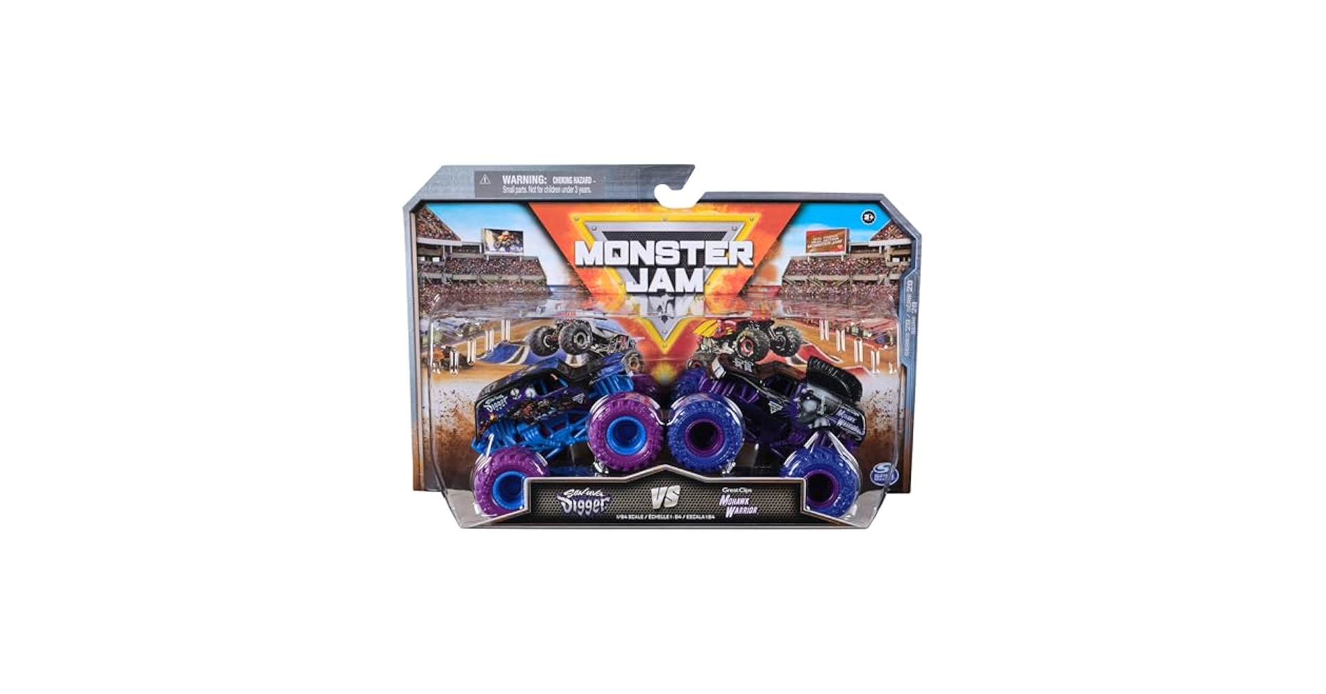 モンスタージャム SON-UVA DIGGER MOHAWK WARRIOR Monster Jam, Official Son-uva Digger vs. Mohawk Warrior Die