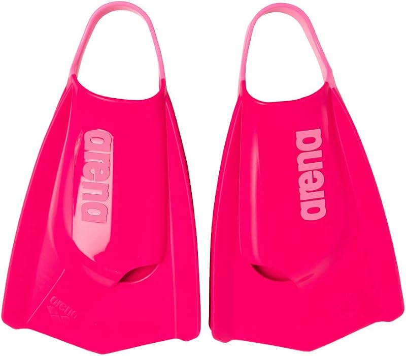 Unisex Adult Powerfin Pro II Swim Training Fins Men and Women Silicone Short Blade Flippers Left-Right Customized, Sizes 4.5-13.5