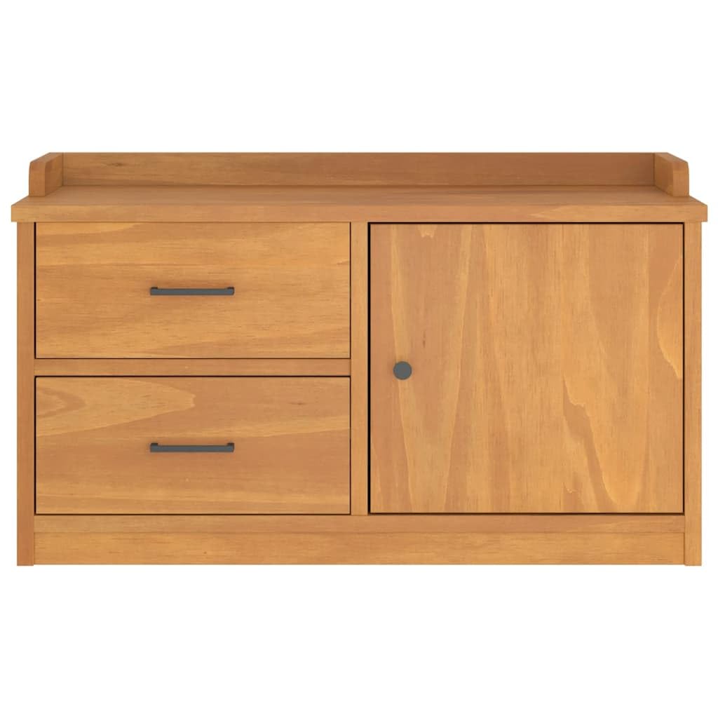 Banco de madera maciza de pino SANDNES, 87 x 40 x 50 cm