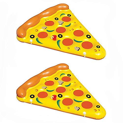 2-Pack of Swimline Giant Inflatable Pizza Slice Float Rafts - 2 x 90645