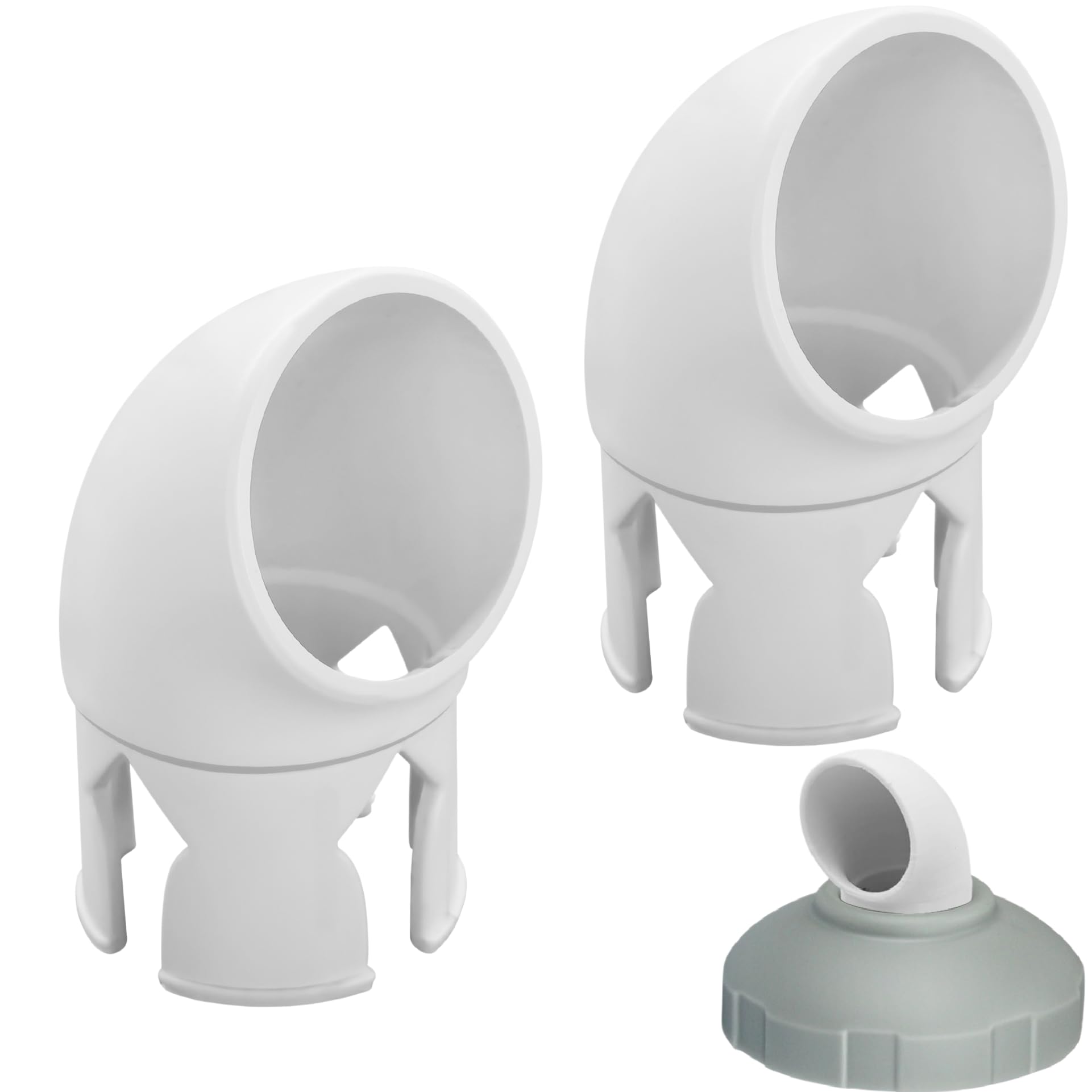 Zecnaud Pool Inlet Nozzle 360° Rotatable Diameter 32 mm, Pool Outlet Nozzle Accessory for Intex Above Ground Pool, Whirlpool Nozzles Outlet Outlet Air Circulation Cleaning, Pool Nozzle, Wall Feeding