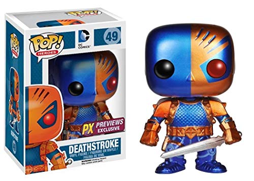 Pop Heroes Deathstroke Vinyl Figure Metallic Version