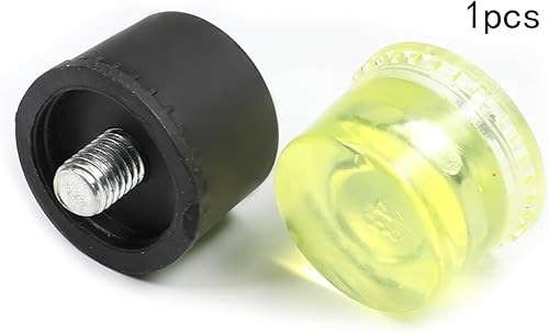 Miniatura 4 de Bettomshin 1.181 in diámetro martillo de mazo de repuesto de goma de plástico golpeando cabeza punta 1set