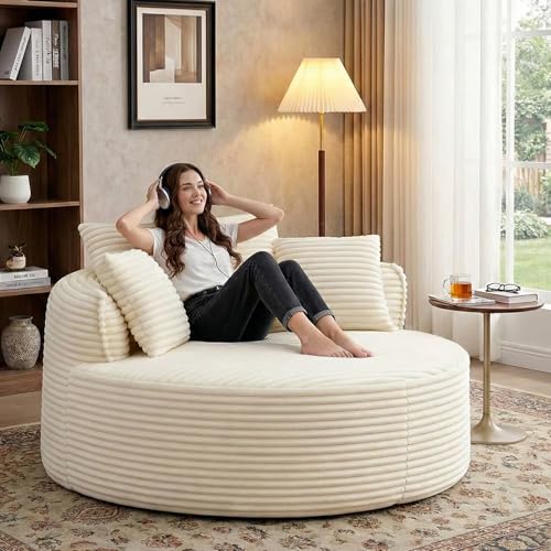 GUANGHONG 54-inch Round Chaise Lounge