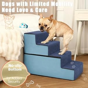   Supet-Tall-Dog-Stairs-for-Small-Medium-Large-Dogs-to-Get-on-Bed-Dog-Steps-for-High-Bed-Couch-Car-Pet-Stairs-Steps-for-Doggie-Puppy-Cat