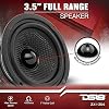 Parlante de rango completo DS18 ZXI-354 de 3.5" para auto con cono de Kevlar, 120 Watts, 4 Ohm (2 parlantes), negro 4