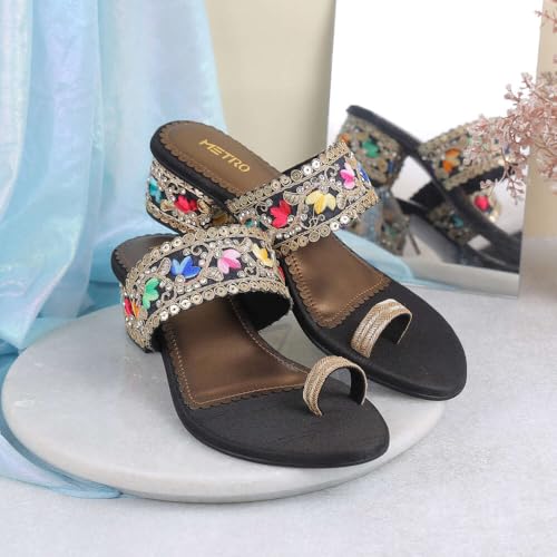 Image of Metro Women Elegance Ethnic & Traditional Slip-on Sandal