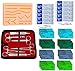 Suture Practice Kit for Training Medical Students, 42 Pieces, with Suture Threads and Needles,