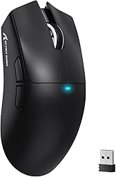 ATTACK SHARK X11SE Kabellose Gaming-Maus, 63g Superleicht, mit PixArt PAW3311-Sensor, 22000 DPI, Tri-Mode BT/2,4 GHz/Kabelgebunden, 1000Hz, 300mAh Battery, Dual-Treiber, für PC/Xbox/PS/Mac, Schwarz