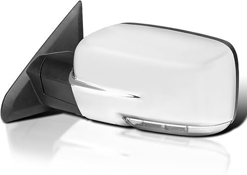 Spec-D Tuning Sensor de temperamento con calefacción, espejo izquierdo cromado para el lado del conductor compatible con Dodge Ram 1500 2013-2019