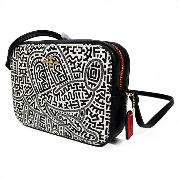 超特価 コーチ Coach Disney X Keith Haring X ディズニー キースヘリング コラボ C6907 ミッキーマウス ミニ カメラ バッグ ミニバッグ ショルダーバッグ ポシェット Im Chalk Black Multi チョーク ブラック マルチ Imnok レディース アウトレット品 並行輸入品