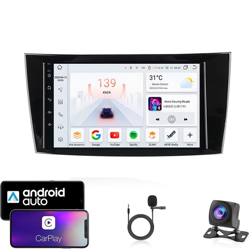 Autoradio Android 14 résout les pannes de GPS sur Benz W211 avec écran USB