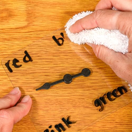 image for LEARNING ADVANTAGE Transparent Spinners | Set of 5 | Math Game Spinner