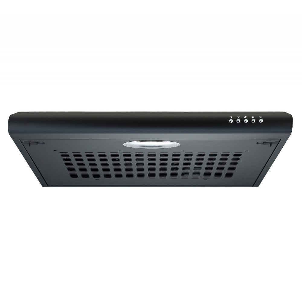 Cookology VISOR600BK DK1M120 60cm Visor Cooker Hood Extractor Fan in Black with Duct - 2