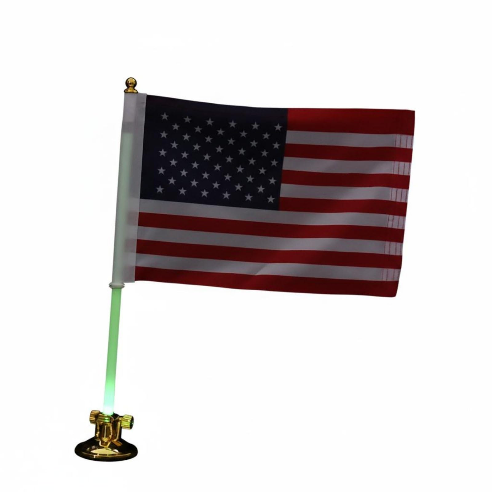 Suction Vacuum Base Car Flag Mount Adjustable Angle Vehicle Flag Pole Kit Easy Installation Weather Resistant, Gold Fluorescent-picture-21