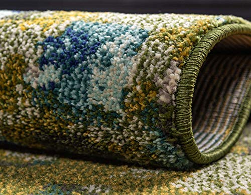 Tapete único de polipropileno 155x245 cm verde oliva miniatura 6