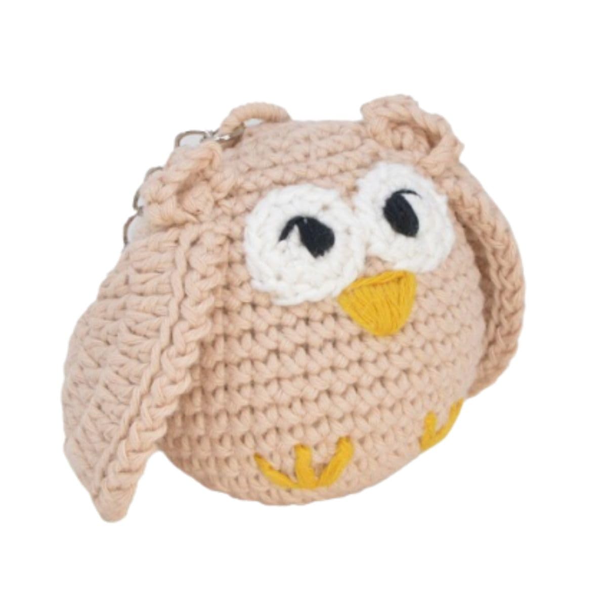Knitty Critters – Woodland Keychains – Owl | Beginner-Friendly Crochet Craft Kit with Recycled Yarn