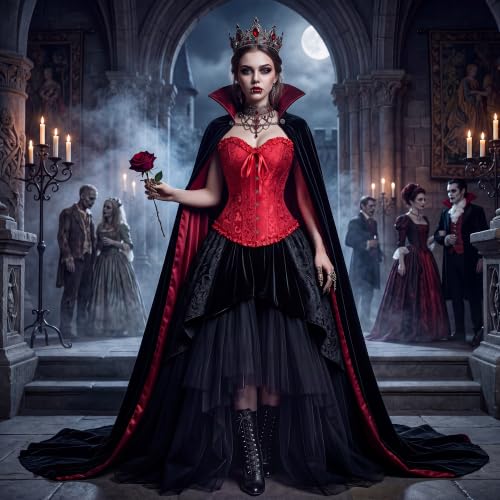 Image of frawirshau Women's Overbust Costume Corset Renaissance Victorian