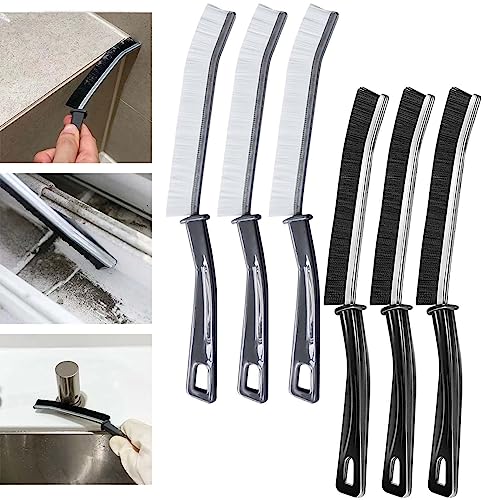 浴室の隙間の隙間クリーニングブラシ、浴室のキッチンタイル、多機能窓スロット、ブラシの死角を掃除し、隙間の掃除に使用します (6個)
