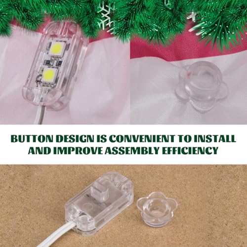 Tira de luces inflable 5 LED impermeable con cable de 3 m miniatura 4