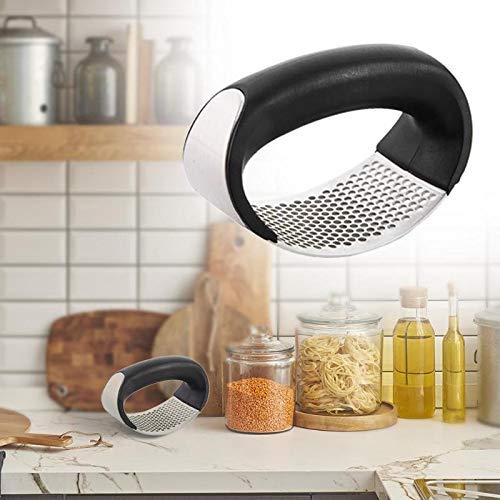 Perfect Pricee Multi-Function Manual Garlic Presser Curved Garlic Grinding Slicer Chopper Stainless Steel Garlic Presses Cooking Gadgets Tool 1