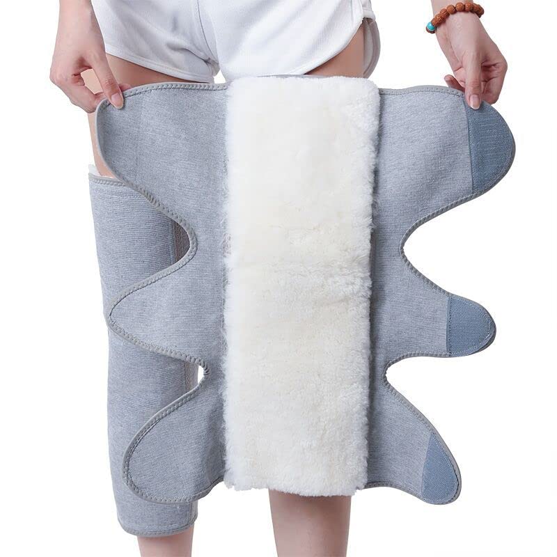 NICEYST Winter Warm Knee Pads Thermal Wool Leg Warmer Sleeve Thickened Adjustable Knee Brace for Elderly Outdoor Cycling