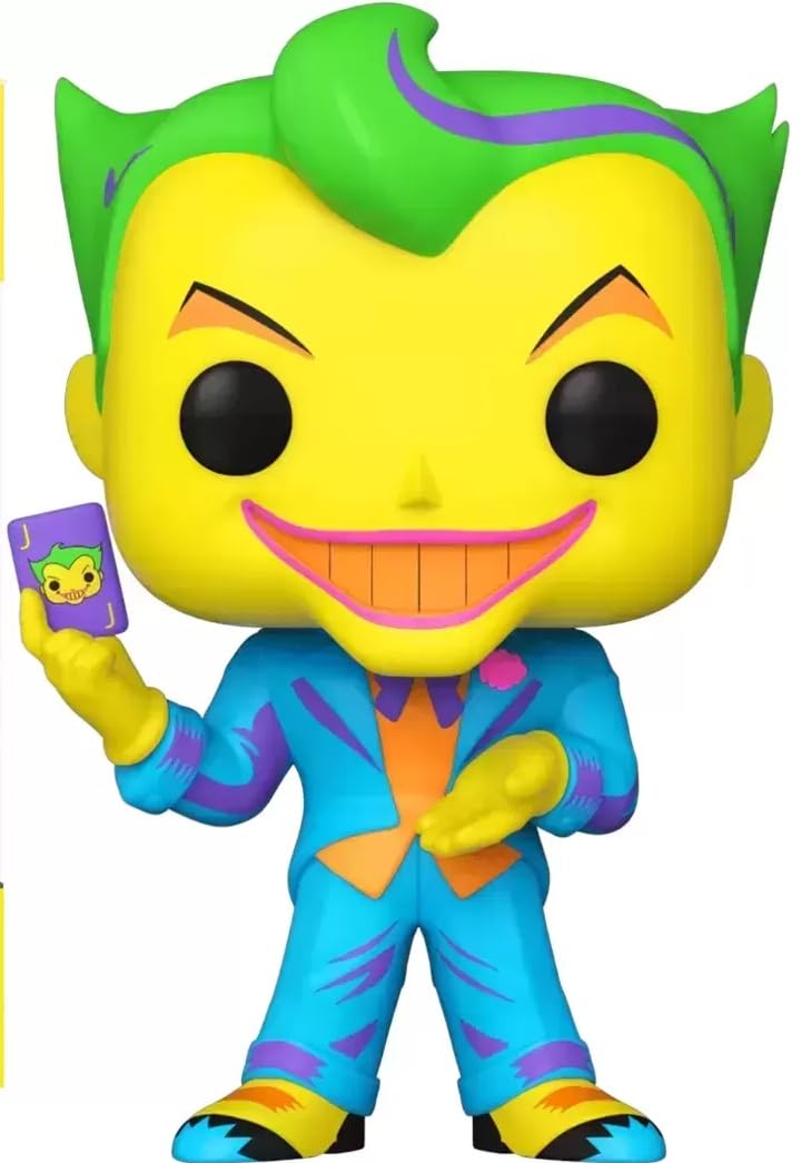Funko Glossy Pop Figure [Exclusive] Dc Batman: The Joker (Blacklight) [370]