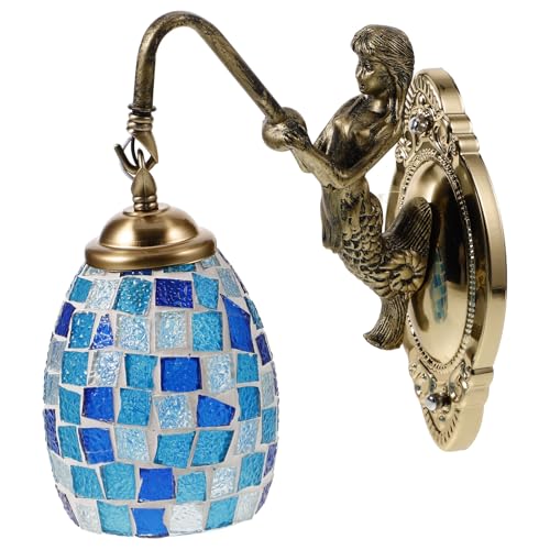 Lámpara de pared vintage de resina para crear un ambiente mediterráneo y romántico en tu salón
