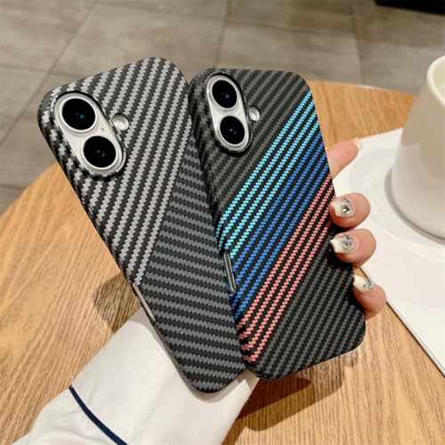 Coque iPhone 14 Pro magnétique antichoc en carbone noir rouge
