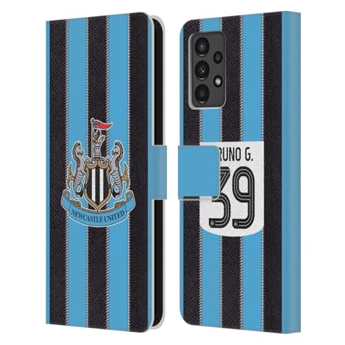 Cadeau fan Newcastle United étui cuir Samsung A13 maillot Bruno Guimarães