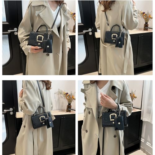 Image of Mini Purse for Women Girl Small Handbag Trendy Ladies Shoulder Bag Crossbody Bags Black