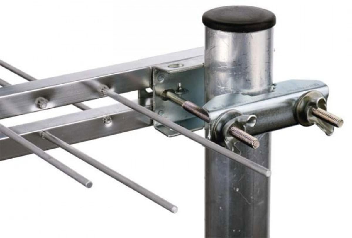 Solight HN55-LTE - Antenna esterna (esterna, nera, in acciaio inox, 10 m, 470-790 MHz, UHF, 75 Ω)