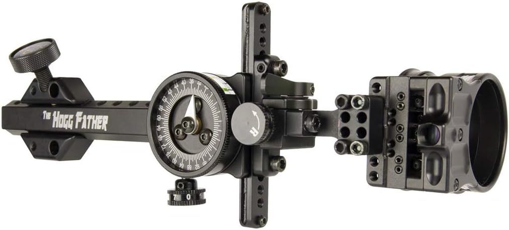 Spot Hogg Hogg Father MRT | Single Pin Bow Sight | Right/Left Handed | Pin Size .01/.019/.029 | Made in The USA