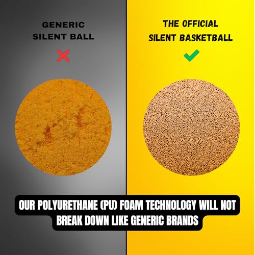 Wawawewa The Official Silent Basketball + (New) | Size 7 (29.5") ; Grooved Airless Foam Basketball For Quiet Dribbling And Indoor Training thumb #4