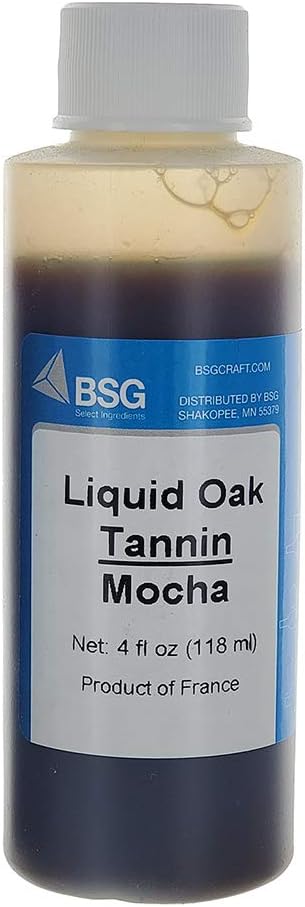 BSG Hand Craft Mocha Liquid Oak Tannin, 2 oz. for Award Winning Wines