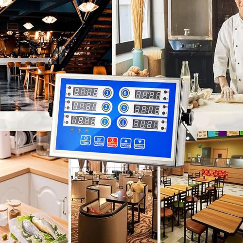 Minuteries de cuisine professionnelles en acier inoxydable avec affichage LED
